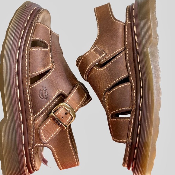 Dr. Martens Vintage Fisherman Sandals Brown Leather DMS Buckle men US 7 W US 8.5 main image 7